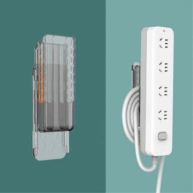 Plug Storage Holder, Socket Fixer, Cable Management Punch Free Surge Protector-ylmyFit