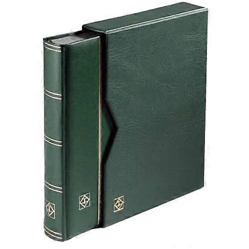 Leuchtturm Premium Quality Padded Leather Stockbook with Slipcase A4 32 Pages