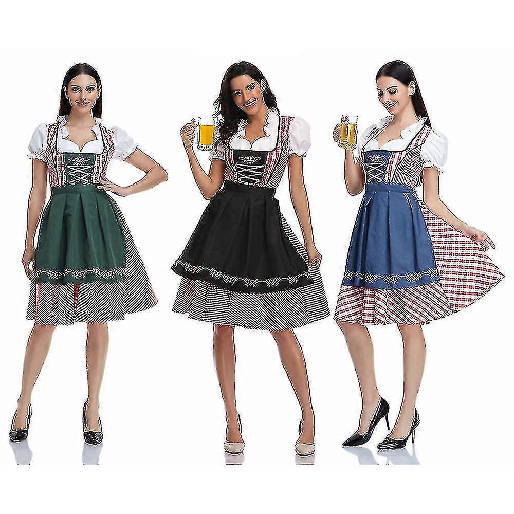 المرأة مهرجان أكتوبر البيرة خادمة زي البافاري التقليدية Dirndl اللباس تأثيري يتوهم اللباس
