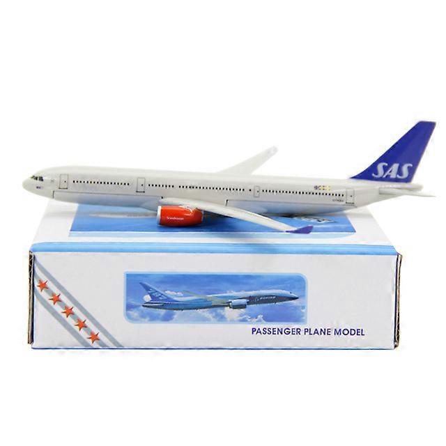 Aircraft Model A330 Scandinavian Airlines Systems Diecast Alloy Aircraft Model Static Display Adult Collection Gift Boy for Toys
