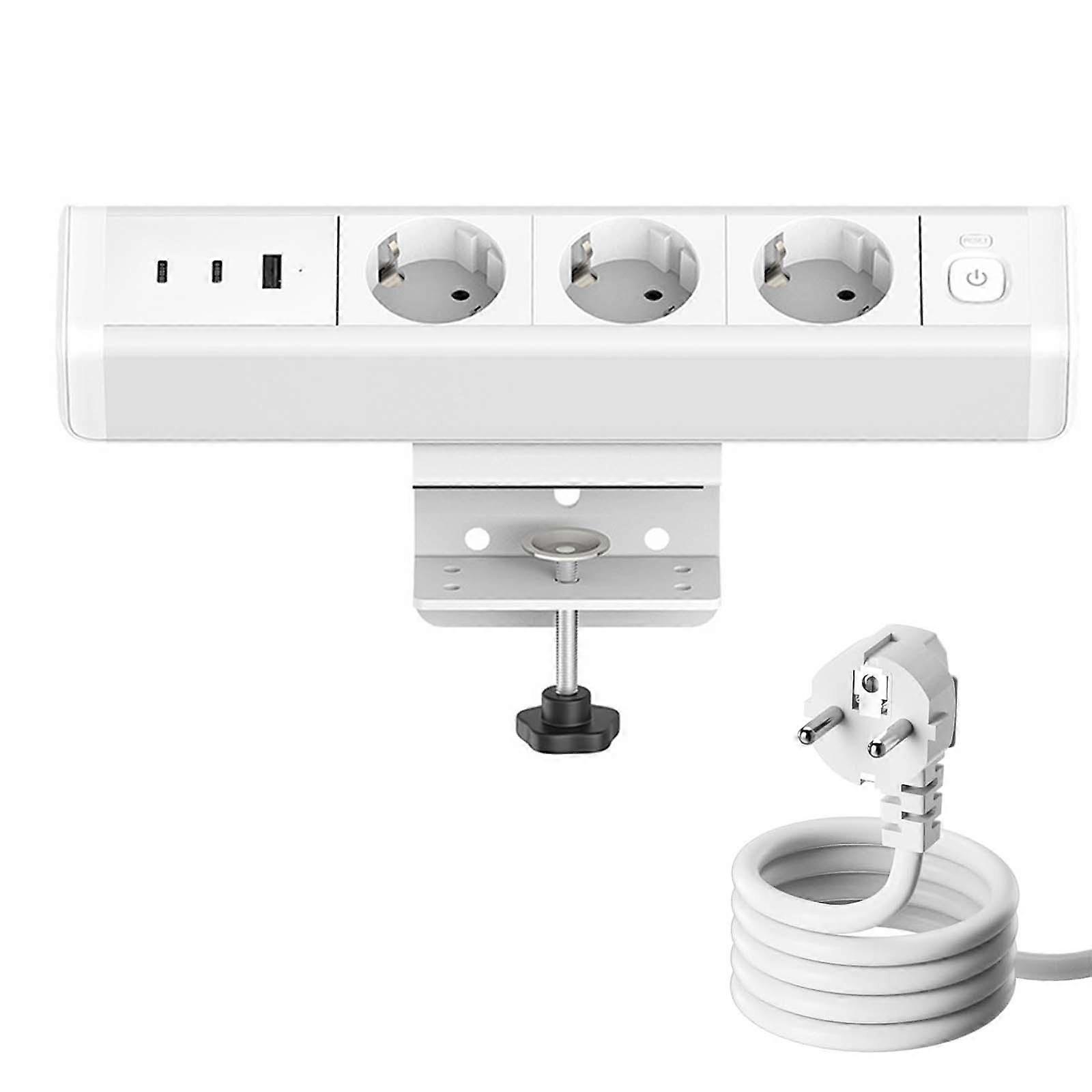 Clamp Power Outlet Socket Desk Clamp Power Strip for Living Room Hotel Study Type C 18W