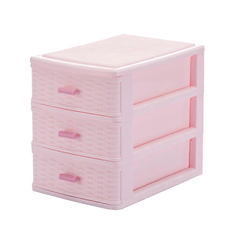 1Pc Desktop Storage Box Drawer-type Box Multi-layer Jewelry Case for Girl