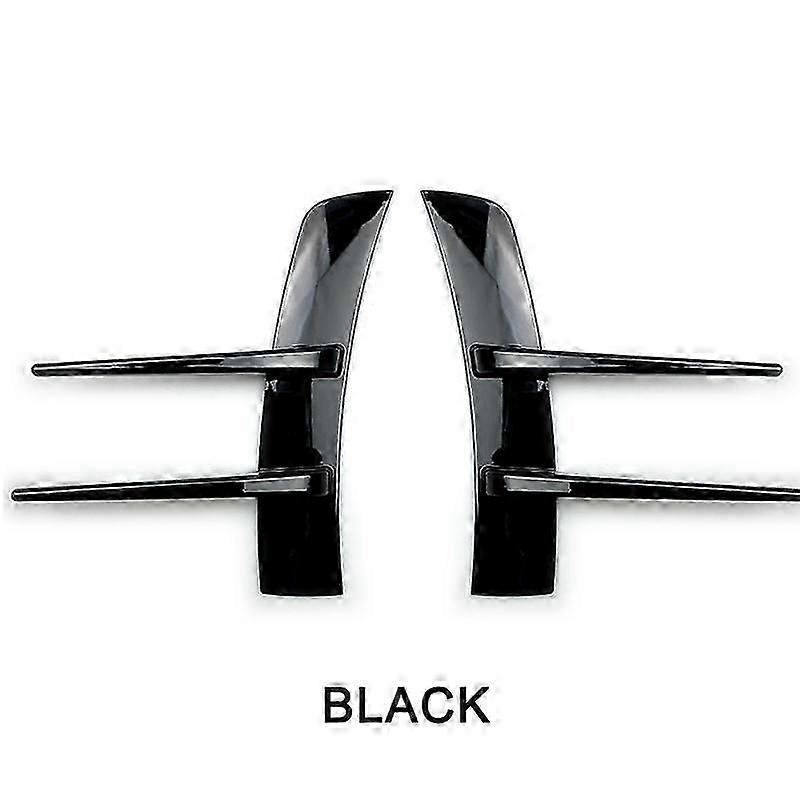 High quality2Pcs For Benz A-Class A180 A200 A220 Front Bumpers Lip Air Vent Trim Spoiler Canards Splitter Car Styling Accessory