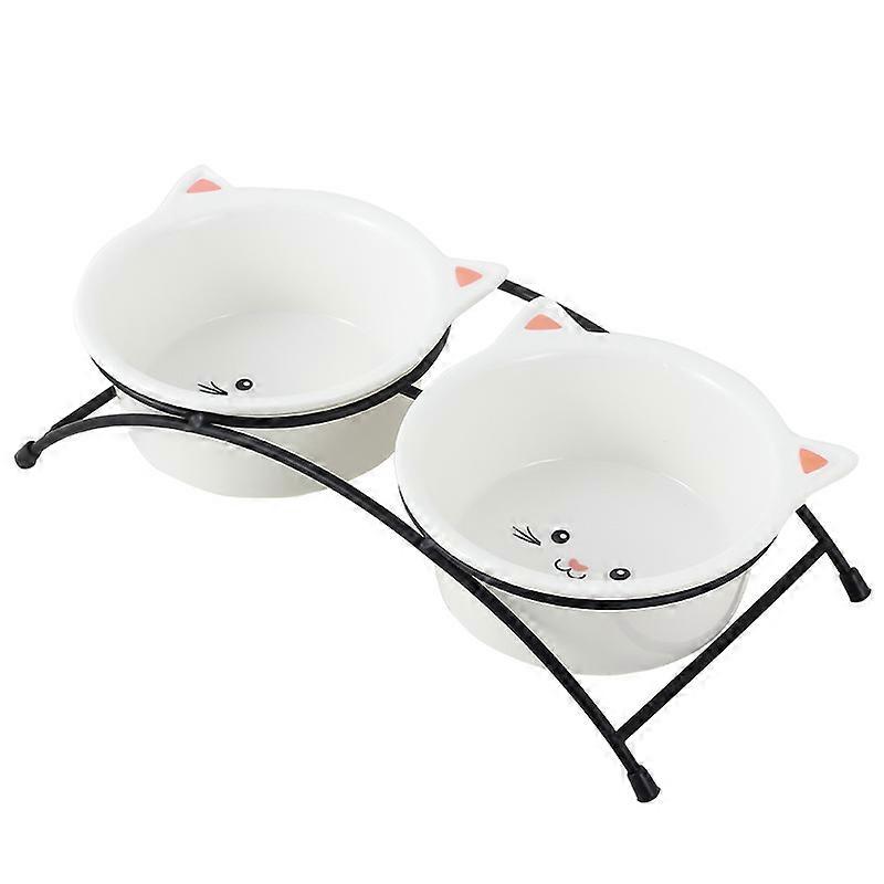 11oz Katzenfutternapf, erhöhte Katzennäpfe für Futter und Wasser, Keramik Katzennäpfe, Katzennäpfe für Katze oder kleine Hunde, niedliches Katzendesign