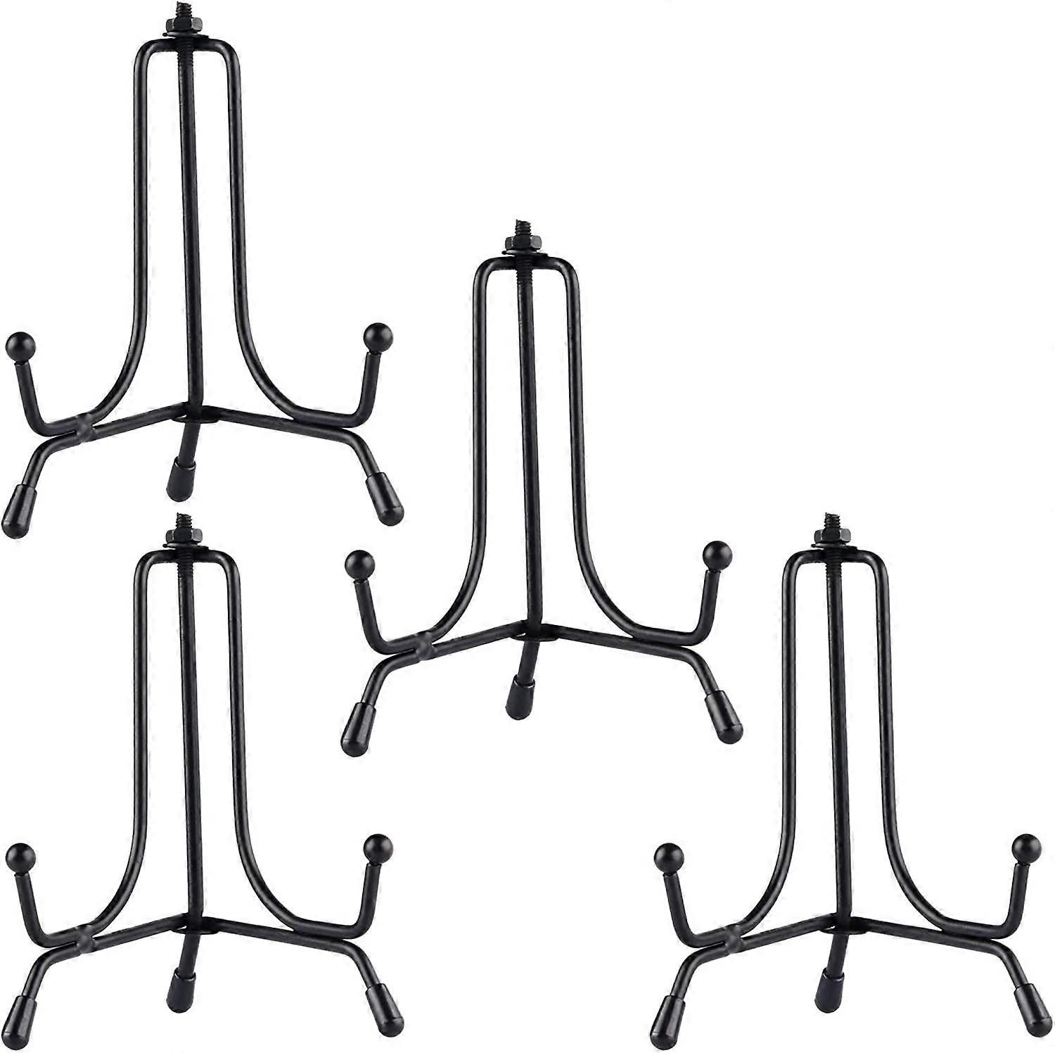 4 improved non -slip package Plates Support Display Black Extensions Iron Presentation