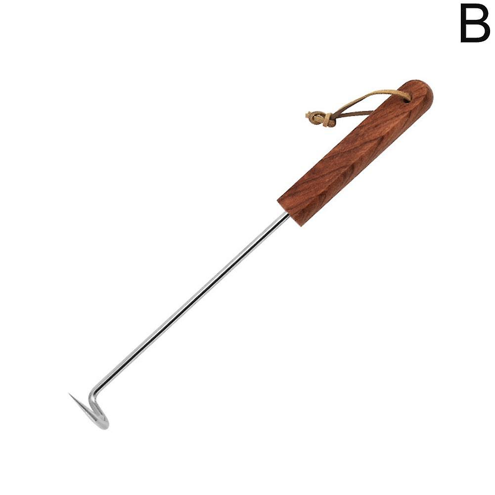 Grillmatflipper Kjøttflipper Krok Pigtail Matflipper Rustfritt stål
