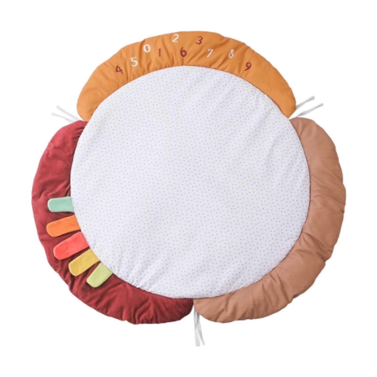 ゲーム写真の小道具のためのベビーフロアマットポータブル3枚の花びらの花の赤ちゃんの敷物