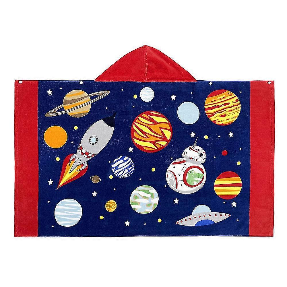 3-12 Years Kids Boys Girls Hooded Printed Bath Beach Towel Soft And Large Swimming Towel Gifts