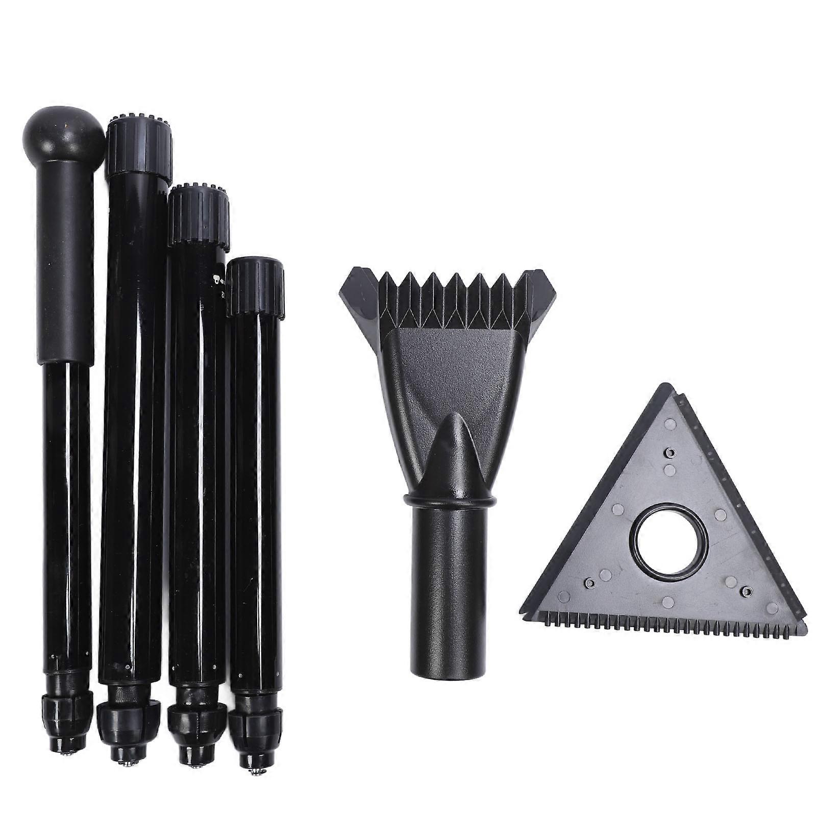 車の除雪ツールアルミニウム合金伸縮ロッド人間工学に基づいた省力化車両トラック除雪クリーナー三角アイスショベルヘッド