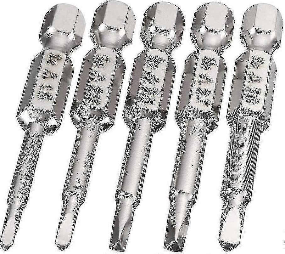 5x1/4"triangle Screwdriver Bits,50mm Hex Shank Magnetic Triangle Head