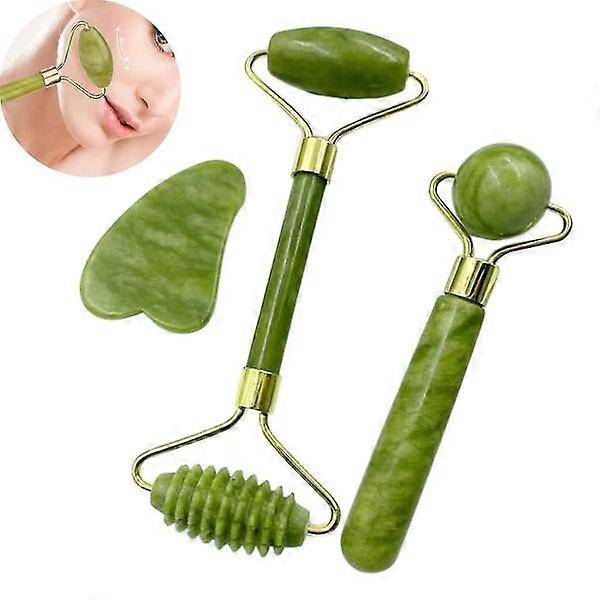 3-Piece Jade Roller Set