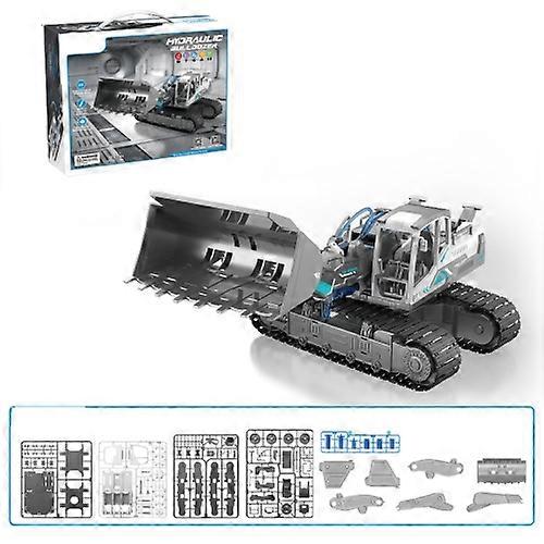 Children DIY Assembly Engineering Fleet Hydraulic Power Crawler Toy