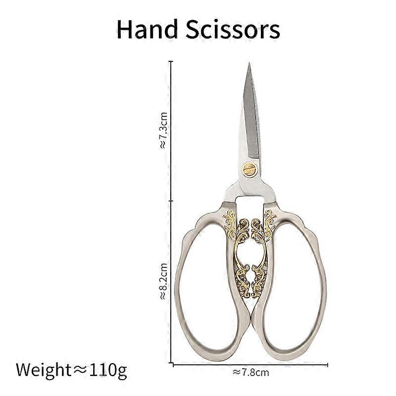 Craft Scissors Scissors, Sharp Stainless Steel BladesCraft Cutting Paper Silver Scissors