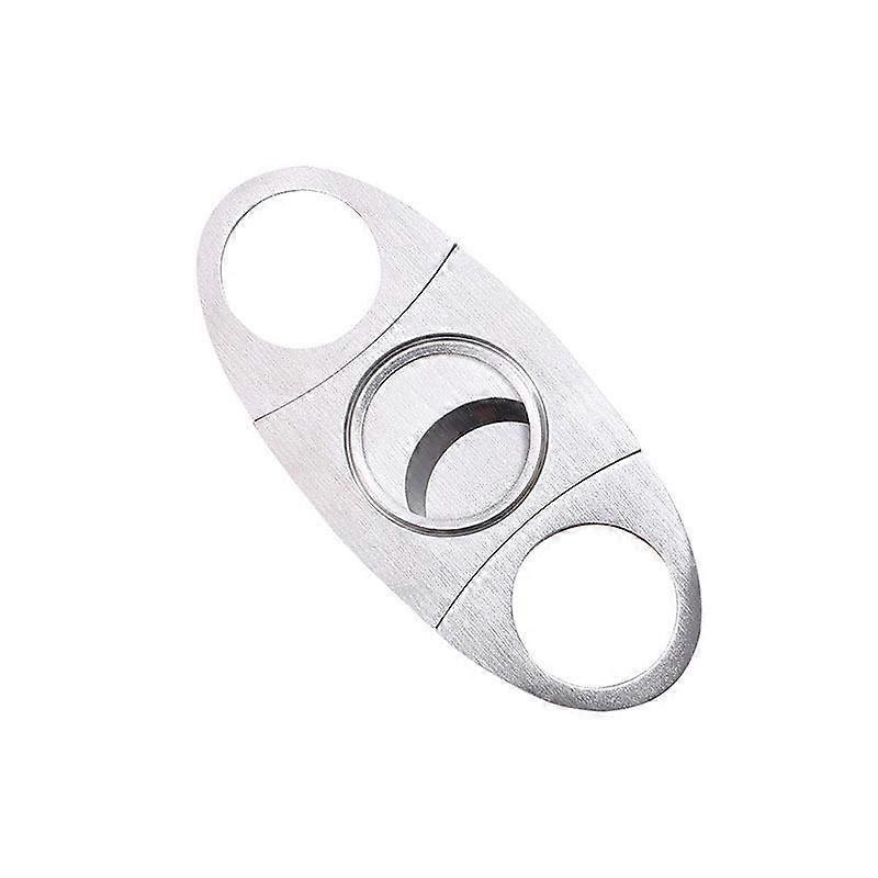 Two Suits Cigar Cutter Classic Double Blade Stainless Steel V-cut, Portable Pocket Size, Precise Cut Cigar Guillotine, Accessory