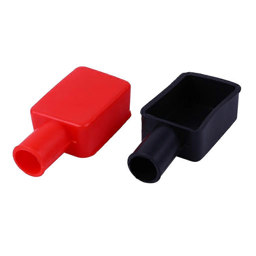 Set Battery Terminal Cover, Battery Terminals Cover Positive and Negative Protector, for Battery Protection Accessories Replacement