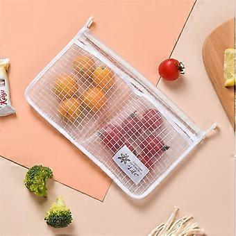 Frigorifero Mesh Storage Bag appeso doppio scomparto a parete