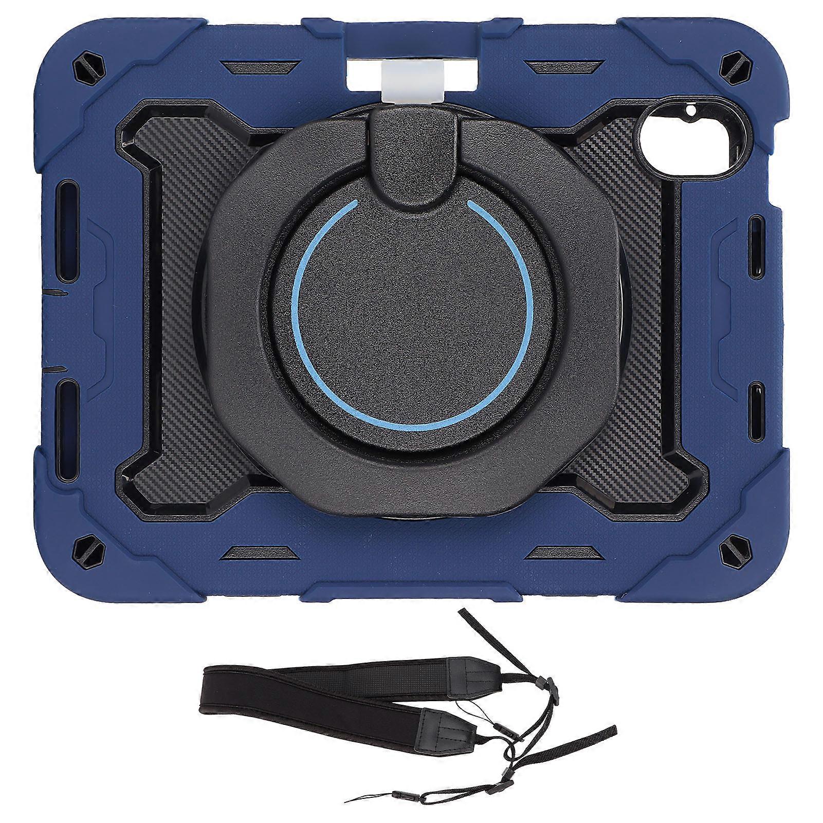 Tablet Case for IOS Tablet 2021 Mini 6 8.3in Gen 6 Shakeproof Protective Cover with 360 Rotating Bracket Pen HolderNavy Blue