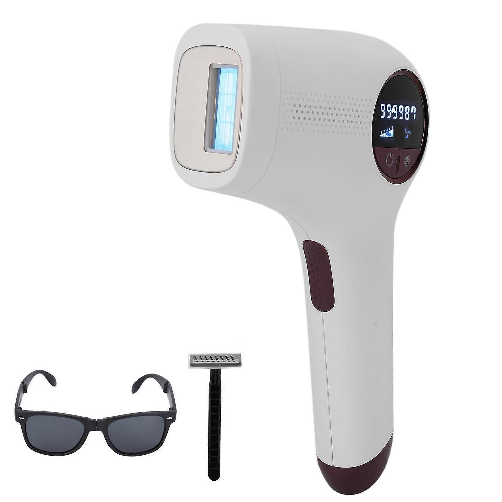IPL Hair Removal Mahcine 5 Energy Level Ice Mode 900000 Flashes Handheld Hair Remover Device 100240V EU Plug