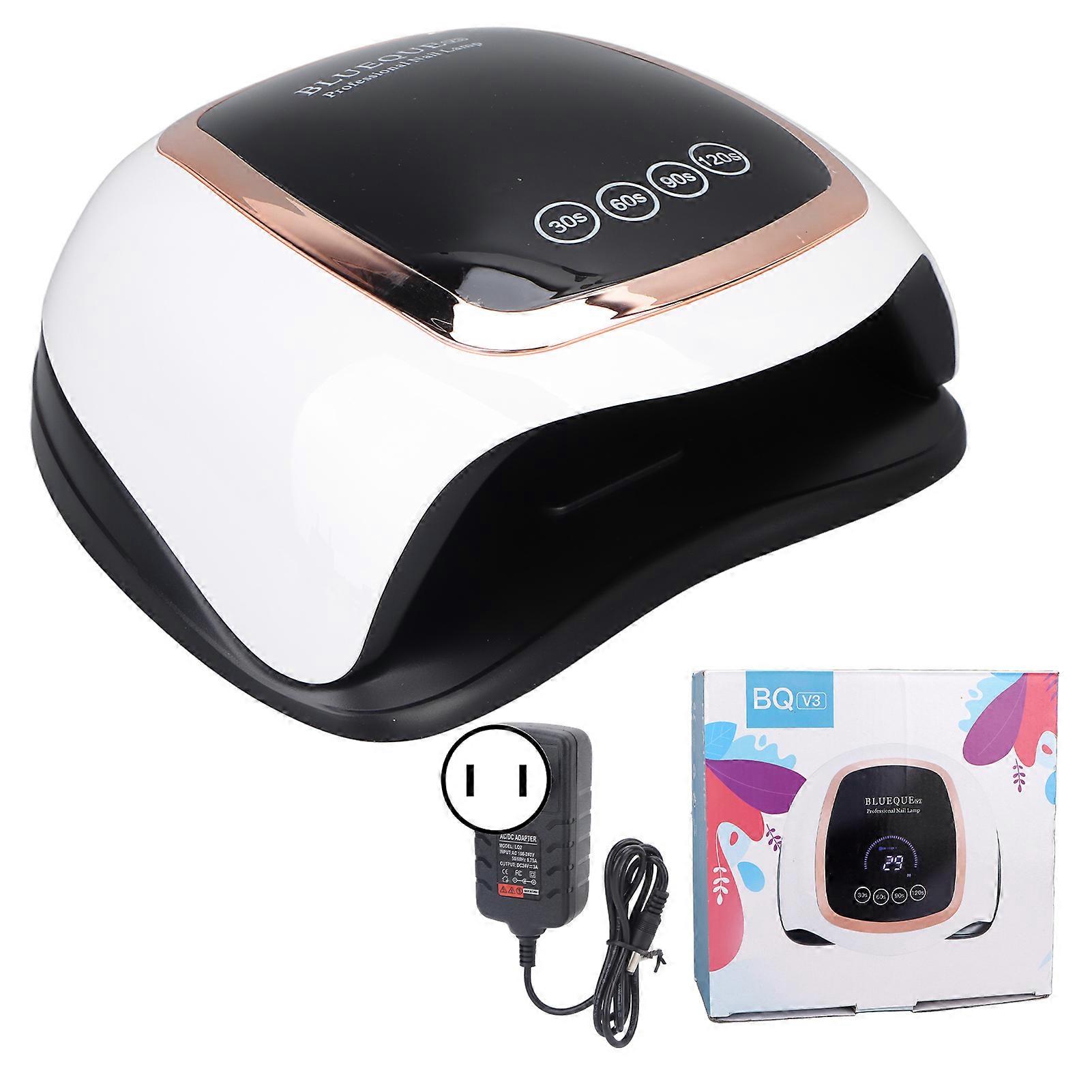 168W UV LED Nail Dryer 42pcs Light Chips 4 Timing Detachable Bottom Nail Polish Curing Lamp 100240VUS Plug