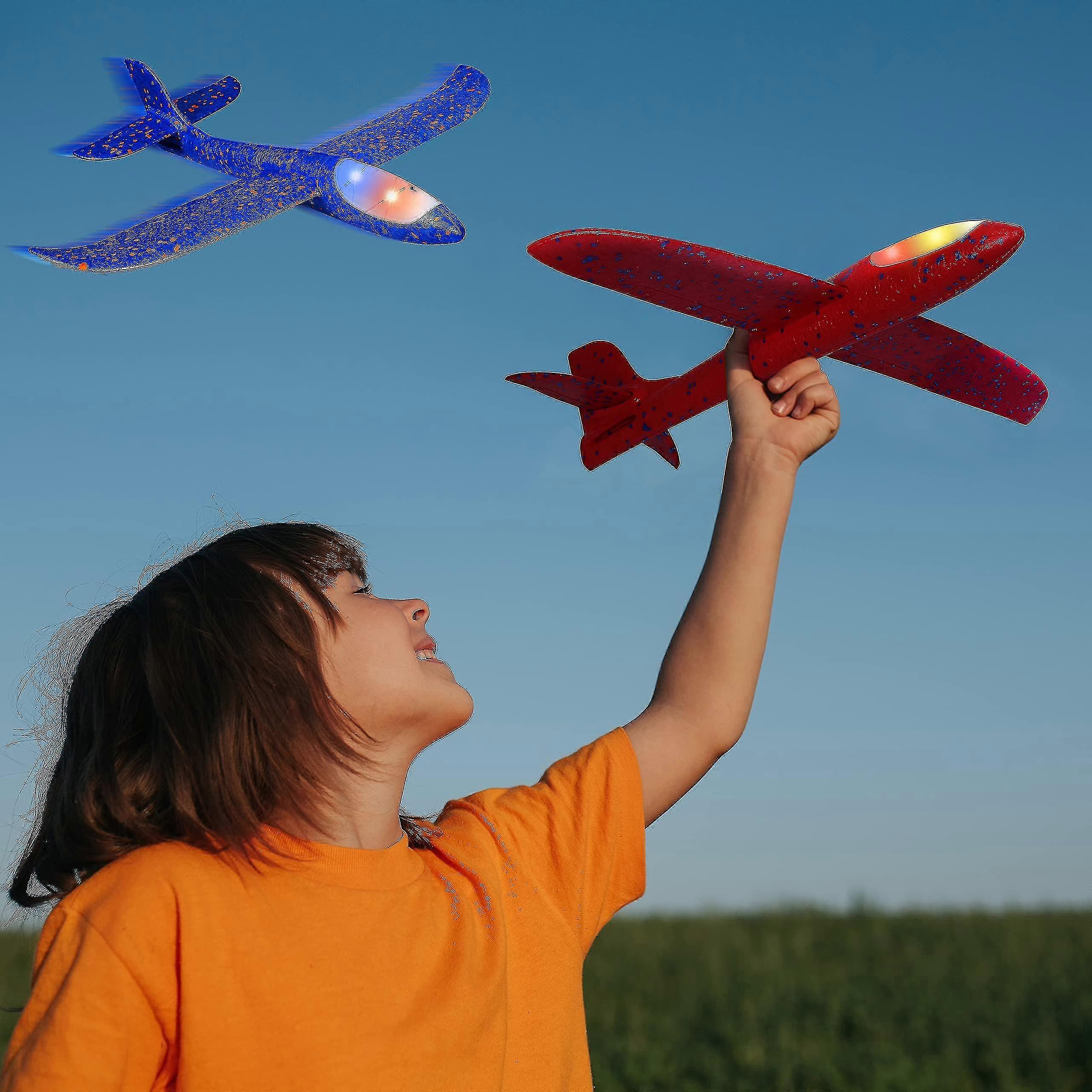 Led Light Throwing Foam Plane