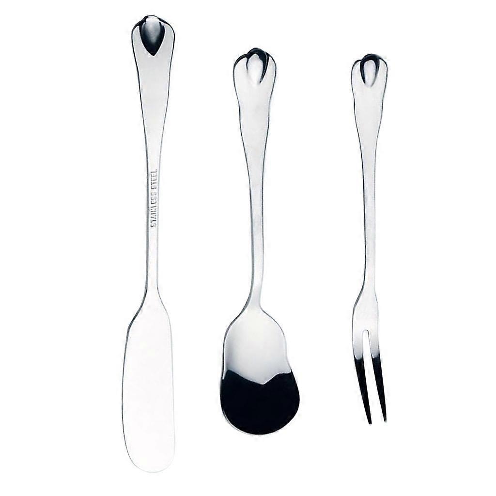 3 piece Stainless Steel Cutlery Dining Table Spoons Fork Dinner Flatware Set