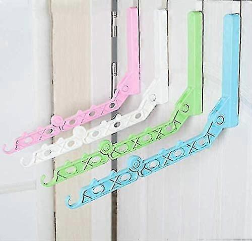 4pcs Closet Organizer, Folding Drying Rack, L-shaped Window Frame Drying Rack