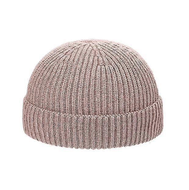 Winter Hats Chapeau tricoté Automne et Hiver Couleur unie Chapeau en laine Hommes et Femmes Pullover