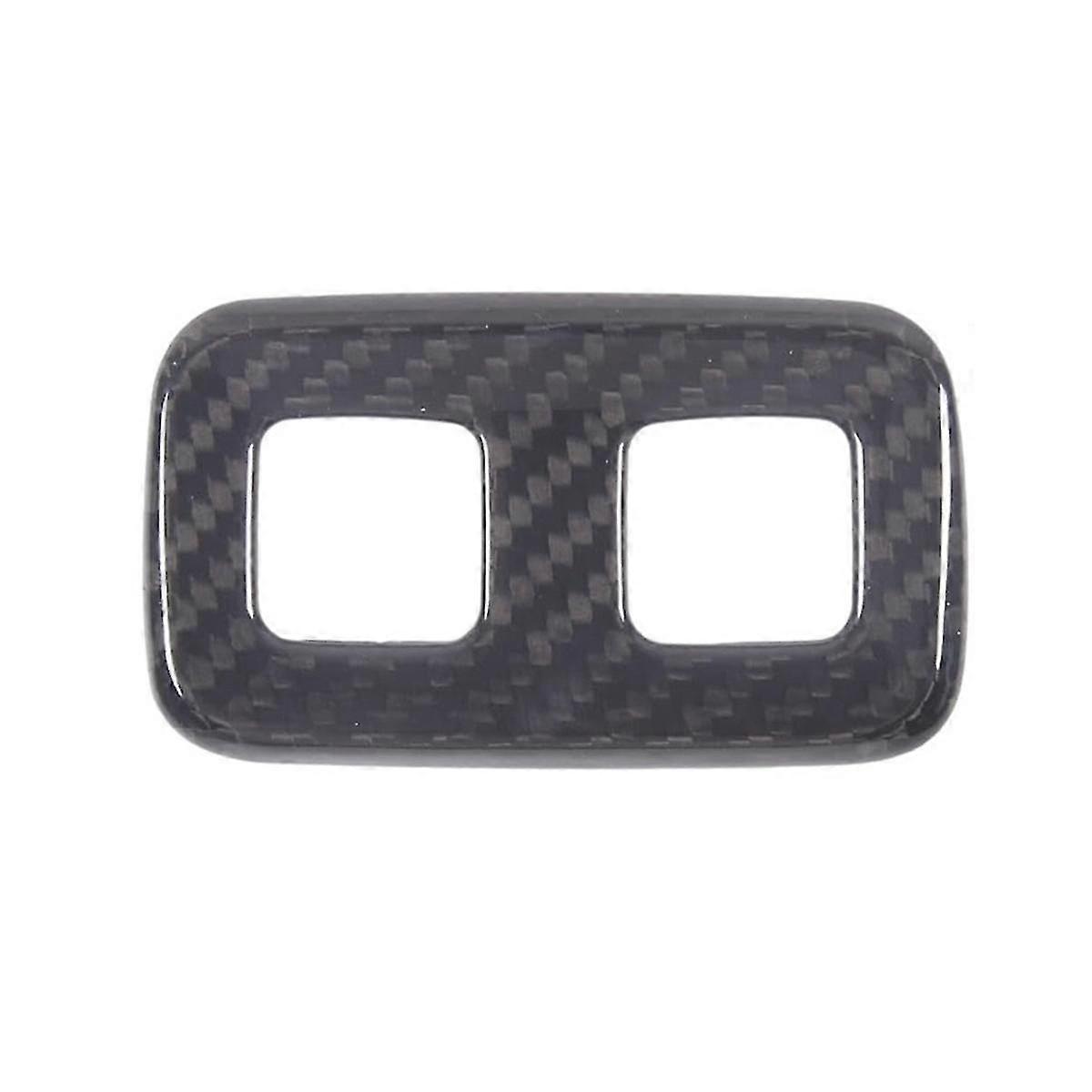 Rezervor de combustibil auto din fibră de carbon Capac comutator buton Cadru pentru accesorii interioare C6 2005-2013, negru