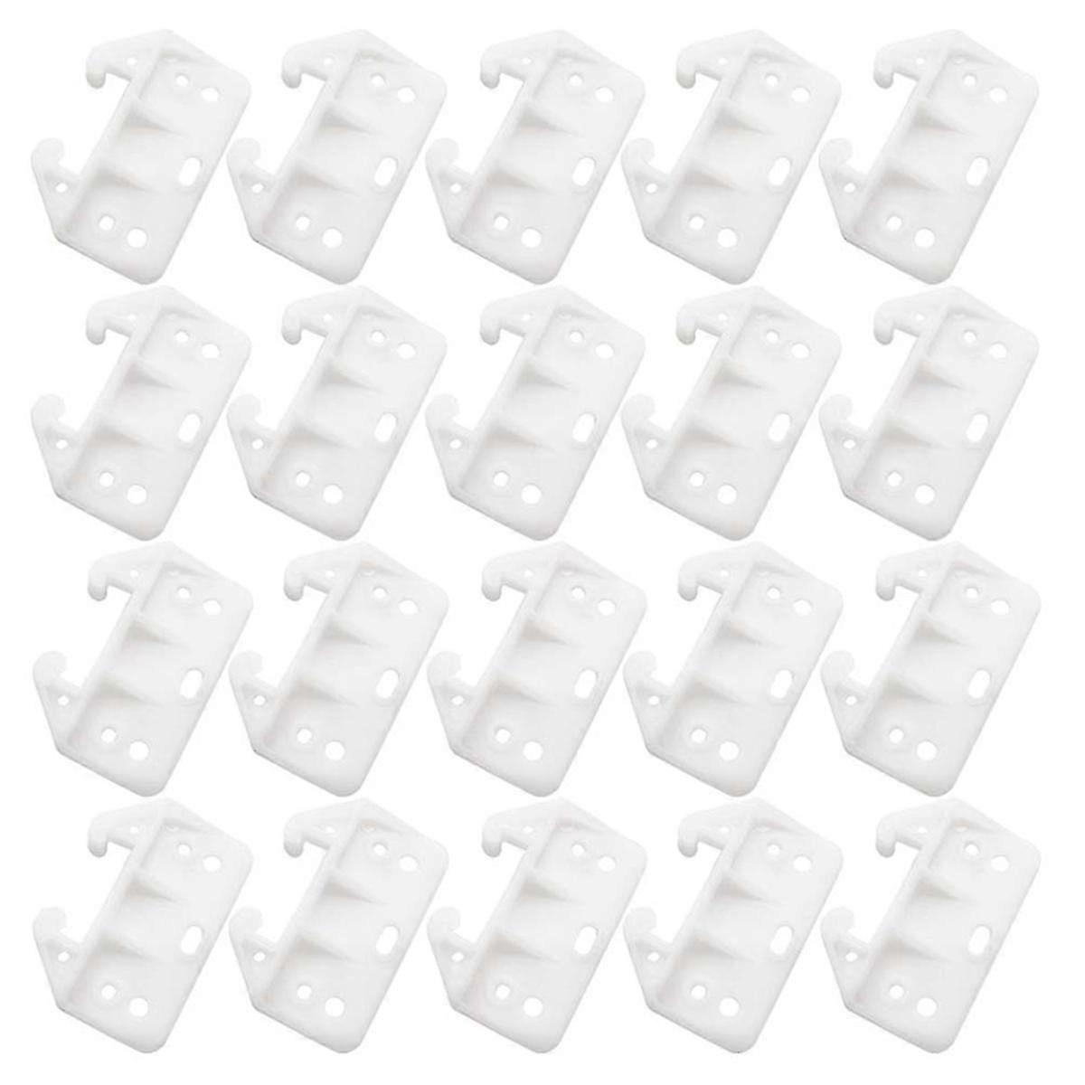 50pcs Plastic Drawer Guides Drawer Track Guides Replacement Furniture Parts For Dressers, Hutches And Drawer Systems