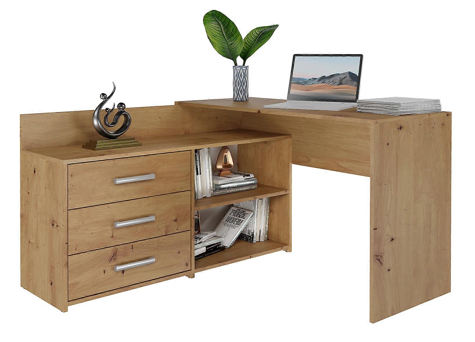 Dany Eiche Artisan Eckschreibtisch