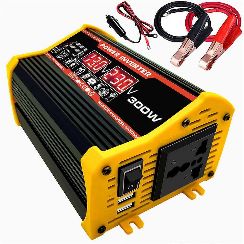 DC12V-AC220 vehicle inverter converter 300W dual USB voltage