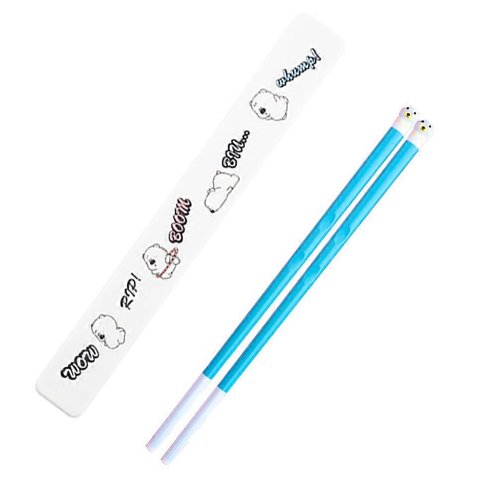 Portable Chopsticks Kids Students Alloy Lightweight Chopstick with Case, 19.8cm Long, Reusable Portable Utensil for Camping, Suitable for family and t