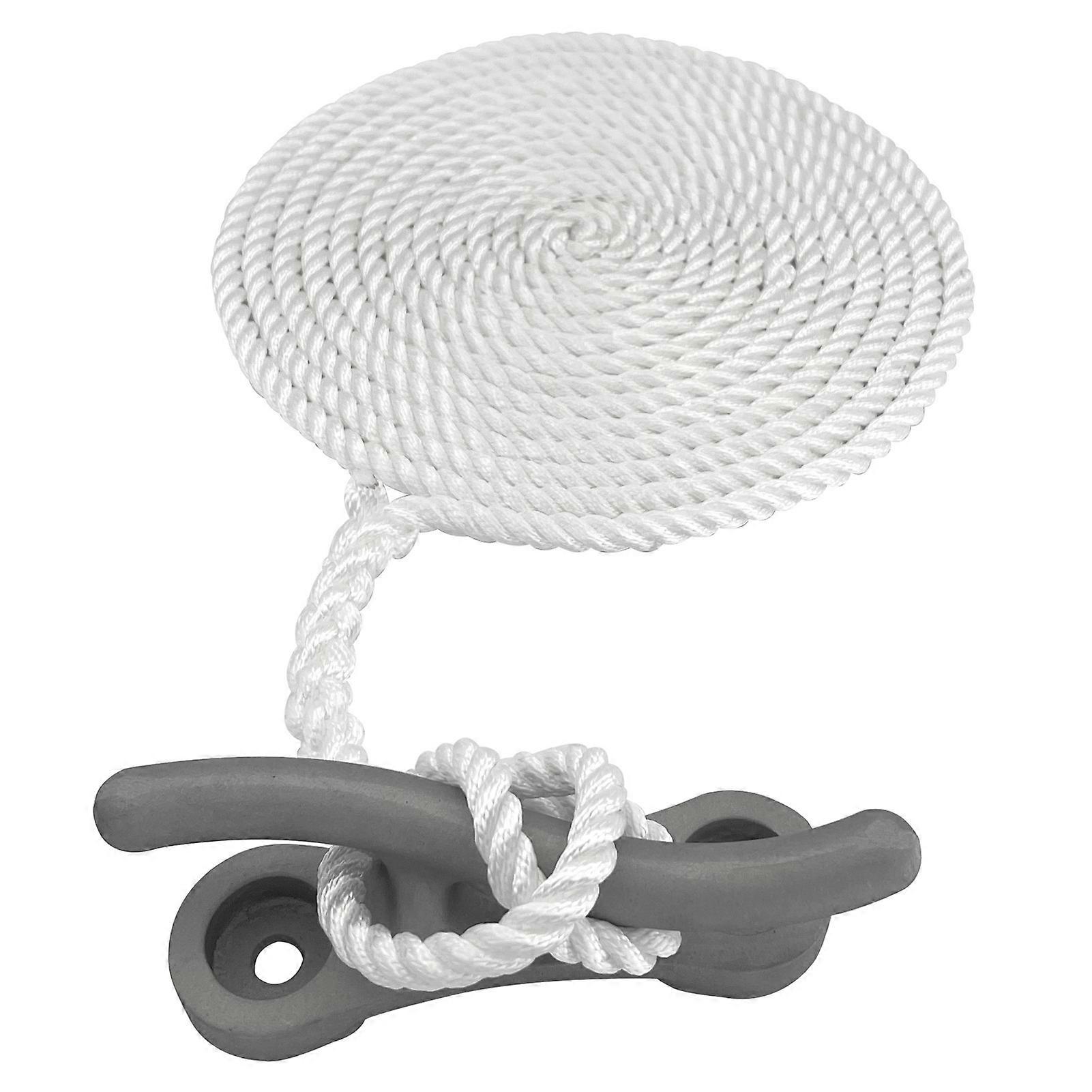 12in الألومنيوم قفص الاتهام Cleat Nylon Dockline رسو حبل عالمي صالح لقارب الزورق قارب كاياك السفينة