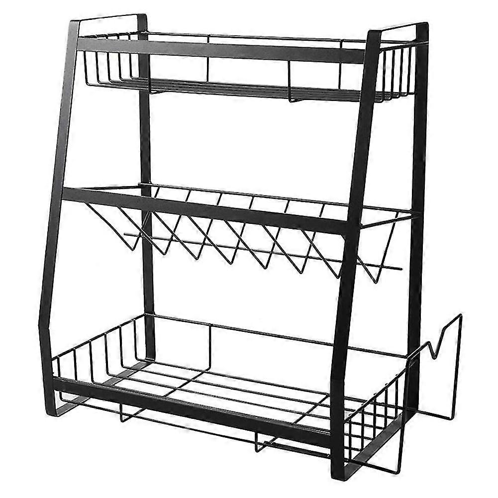 Spice Rack Three-Layer Seasoning Rack Kitchenware Holder Table Top Organizer Spice Rack for Kitchen