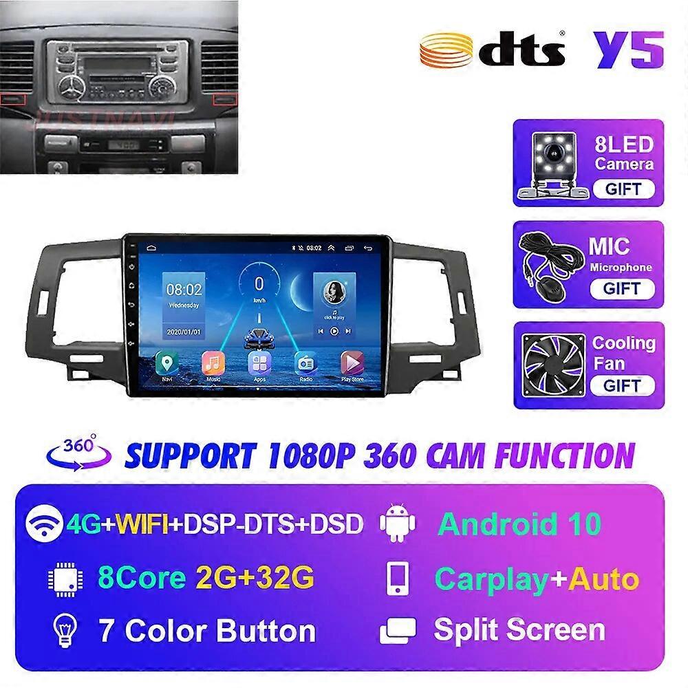 Toyota Corolla G Alitis 9 E120 2003-2007 autoradio Android 10 multimediajärjestelmä navigointi GPS stereovideosoitin