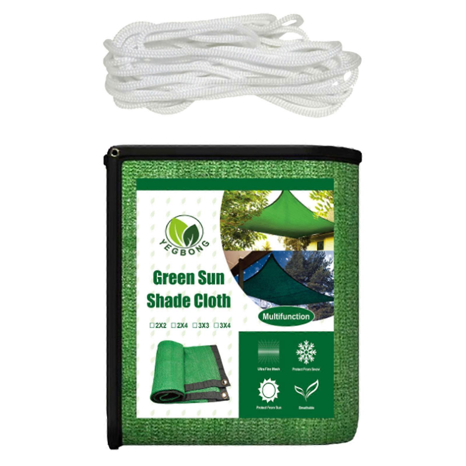 Sun Shade Cloth, Edge with Buttonhole, Resistant Garden Shade Cloth with Taped Edge for Plants Greenhouse Swimming Pool