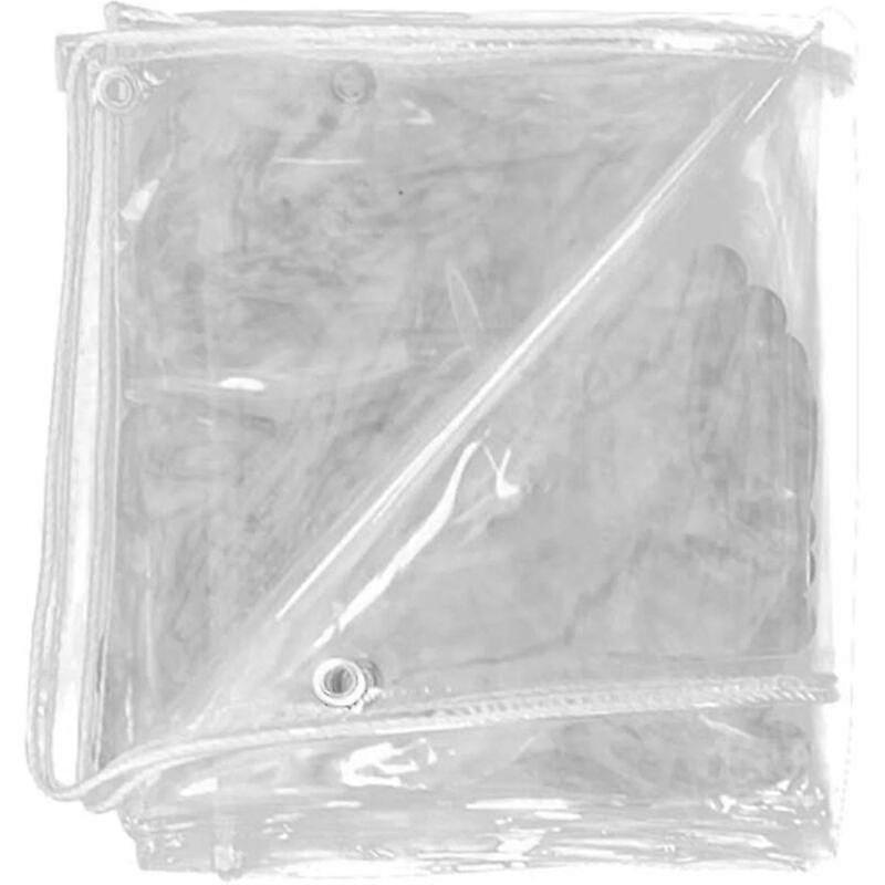 Wasserdichte transparente Plane mit Perforationen wasserdichte transparente Plane, abriebfeste transparente Plane, wasserdicht und windproo