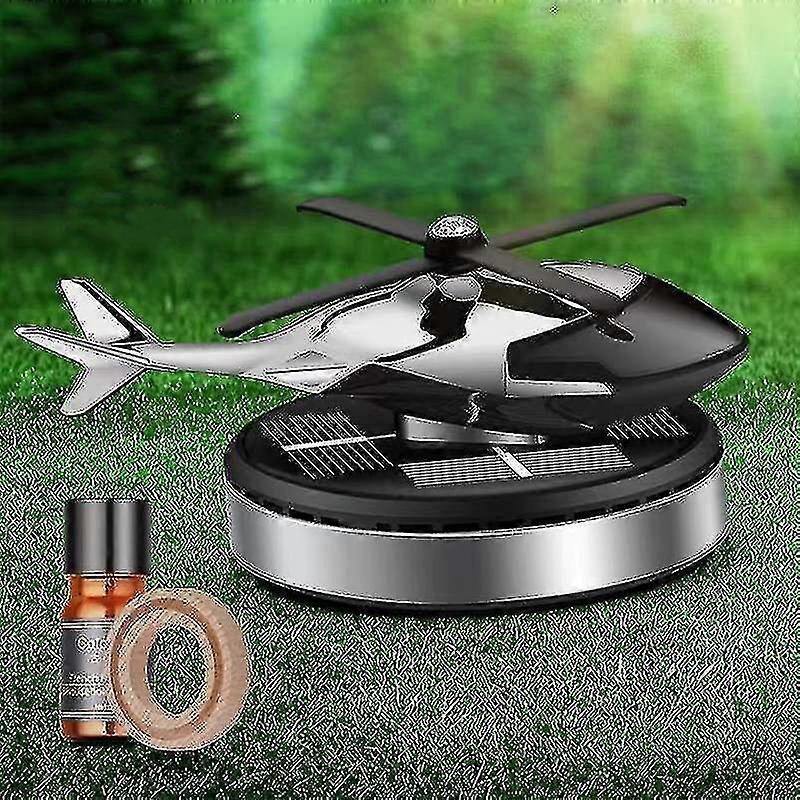 Auto Hubschrauber Lufterfrischer Solar Power Flugzeug Duft Diffusor Ornament