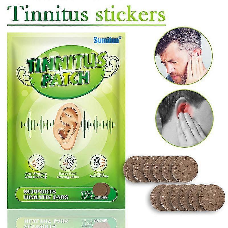 12pcs/Pack Portable Tinnitus Patch Relieve Vomiting Dizziness Airsickness