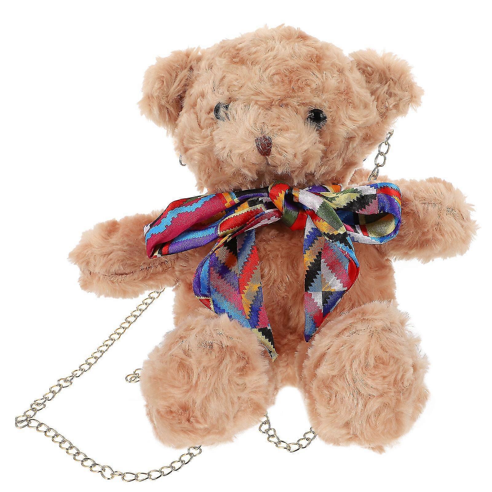 1pc漫画ぬいぐるみベアクロスボディバッグ素敵な動物の形をしたシングルショルダーバッグ