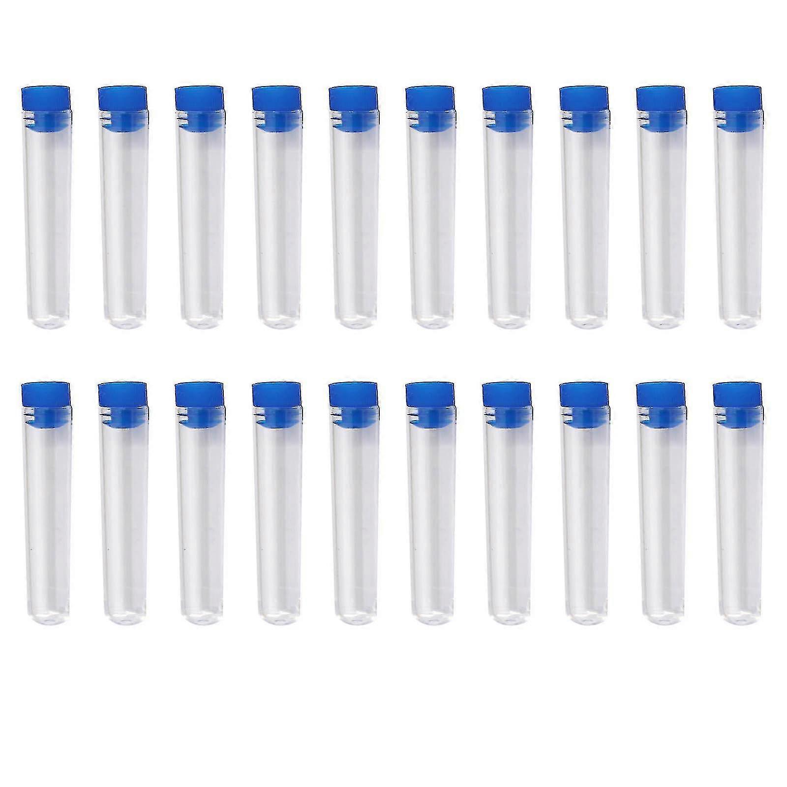 Newway Newway 20 Pz Provette di plastica dura trasparente Forniture di laboratorio Esecuzione fine