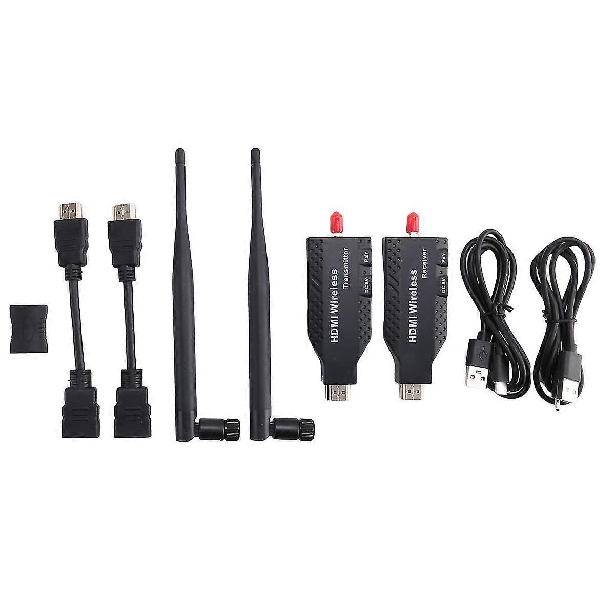 Wireless HDMI Extender, Video Transmitter Receiver, Screen Share Display Dongle Adapter