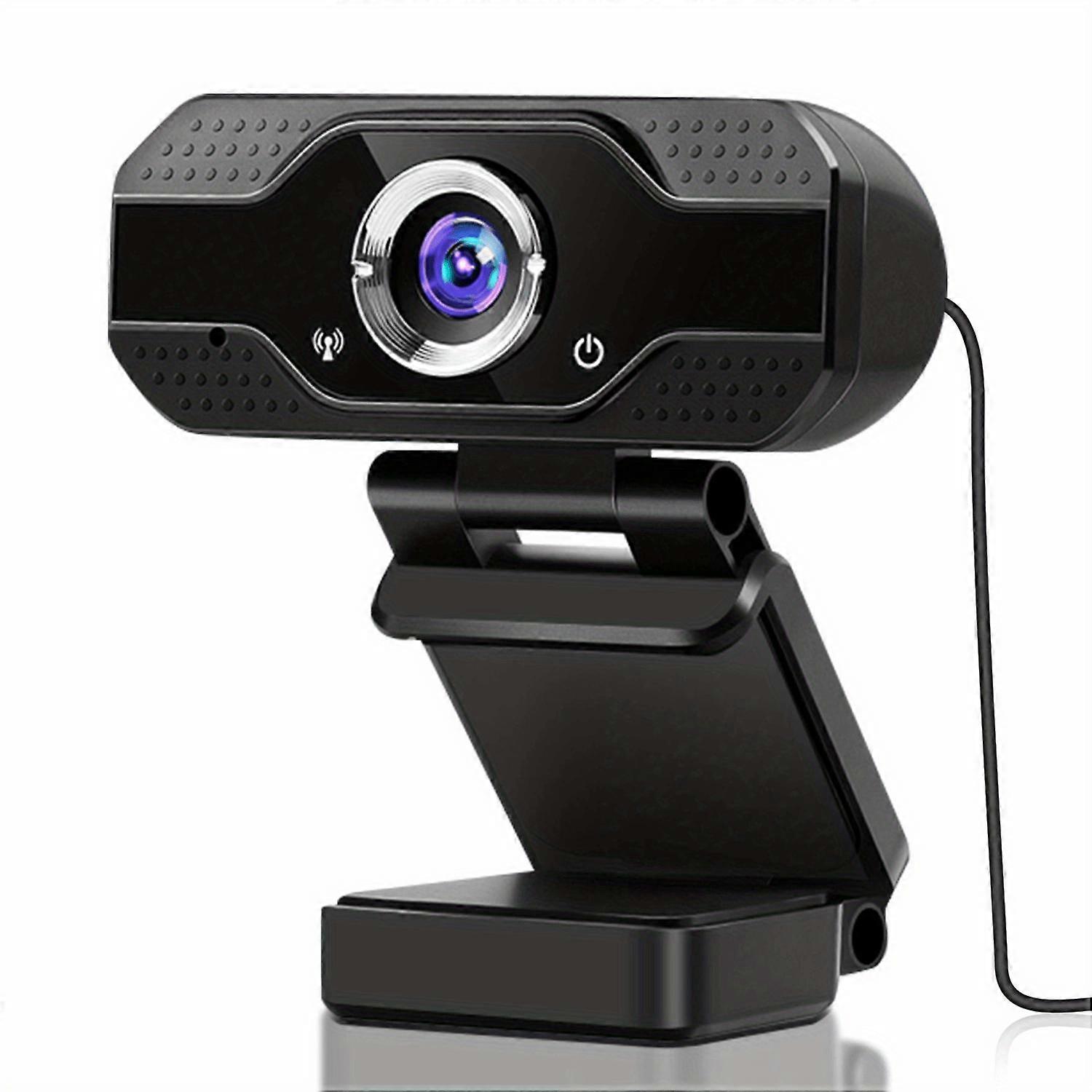 1080P HD Webcam with Microphone for PC Laptop Desktop Video Calling - 120 Rotation and 90 Wide View Angle