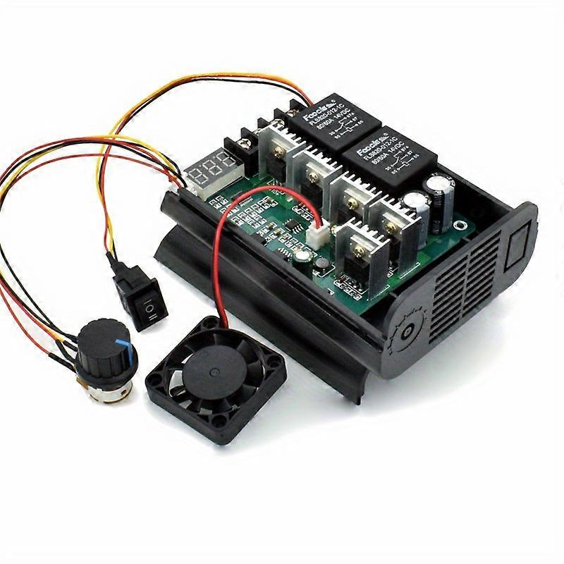 DC 10V~55V 60A PWM DC Motor Speed Controller CW CCW Digital Display 0~100% Adjustable Drive Module