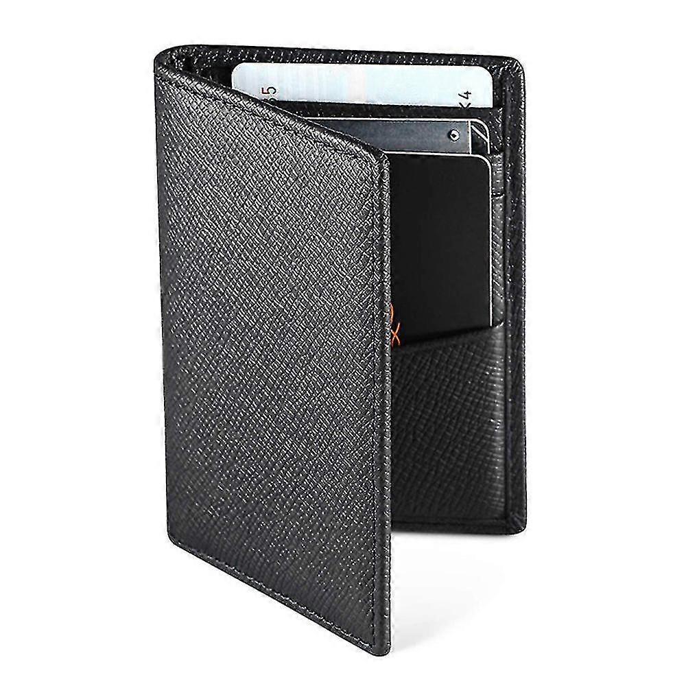 جلد بطاقة العمل حالة RFID حقيقي المضادة للمغناطيسية للرجال