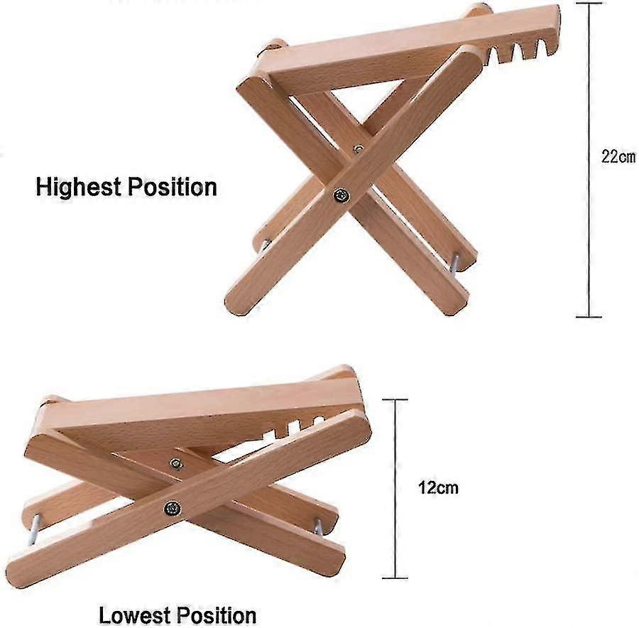 مسند قدم غيتار مصنوع من الخشب. مسند قدم كلاسيكي قابل لتعديل الارتفاع