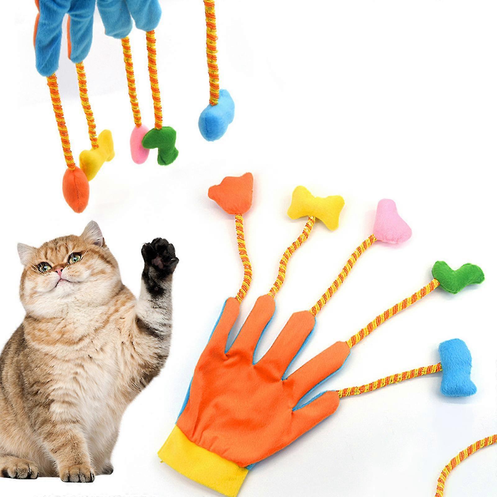 Interactive cat gloves, interactive toys for improving intelligence, pet products with bells, cat gloves