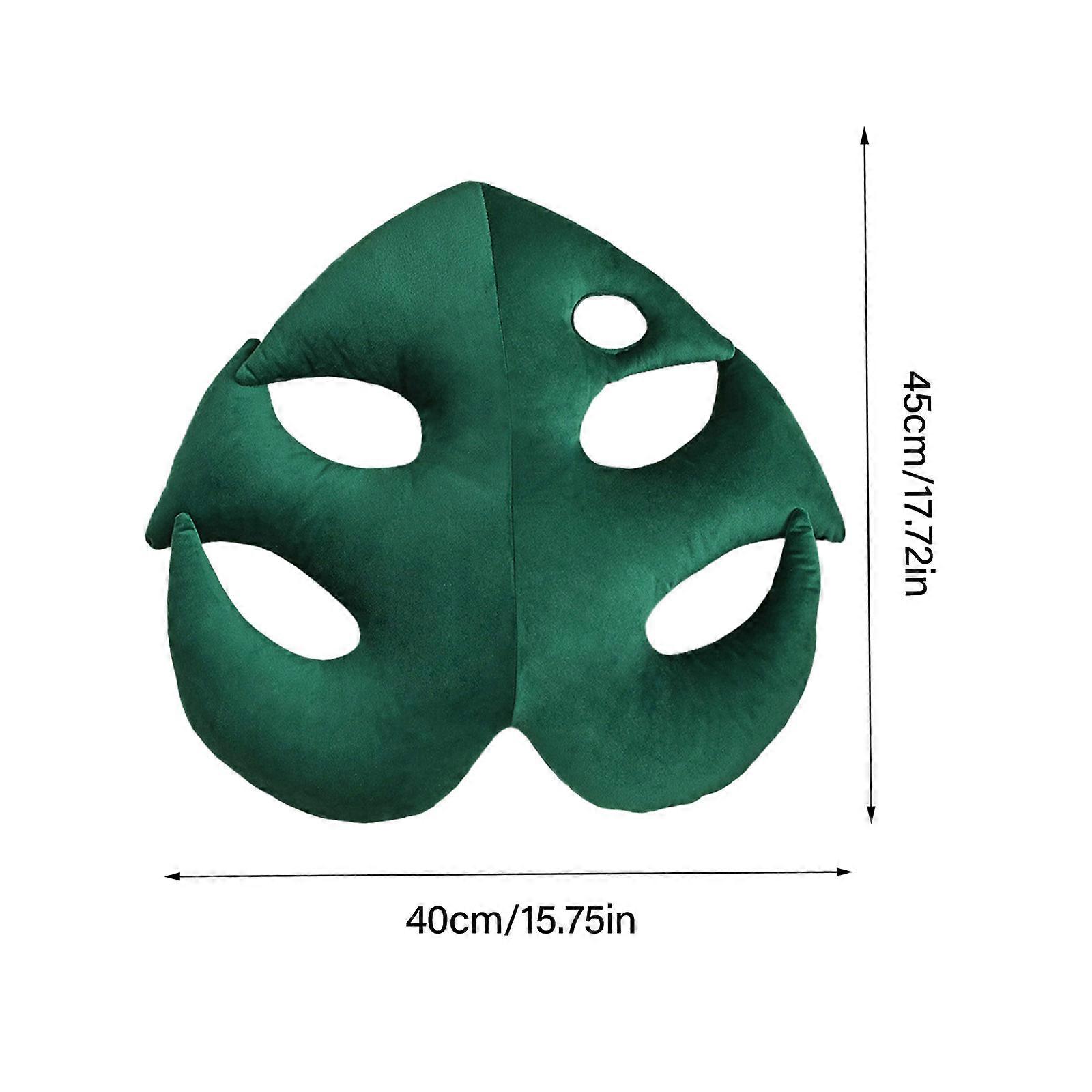 Turtle Back Bamboo Sofa Pillow Cushion Leaf Shaped Throw Pillow