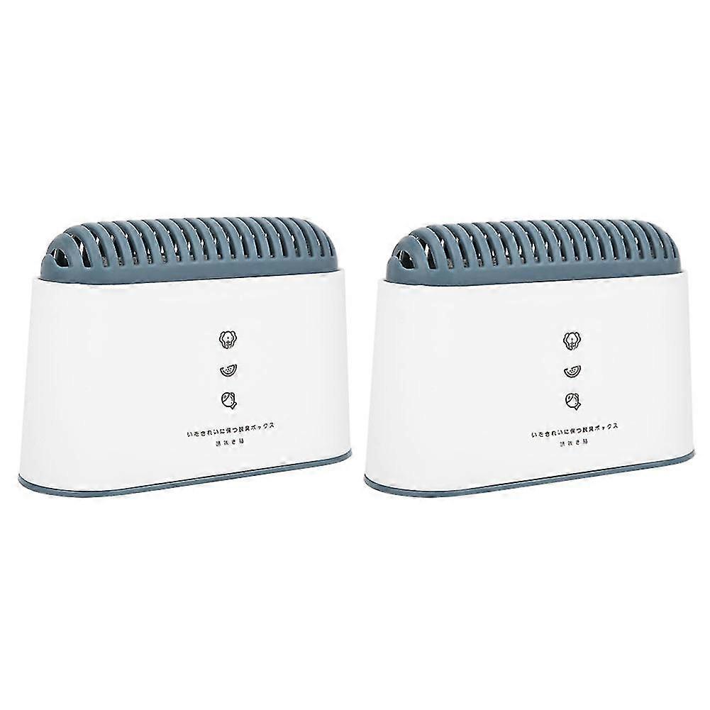 2 Pack PP+Activated Carbon Refrigerator Deodorant Boxes with Carbon Deodorization Odor Absorption