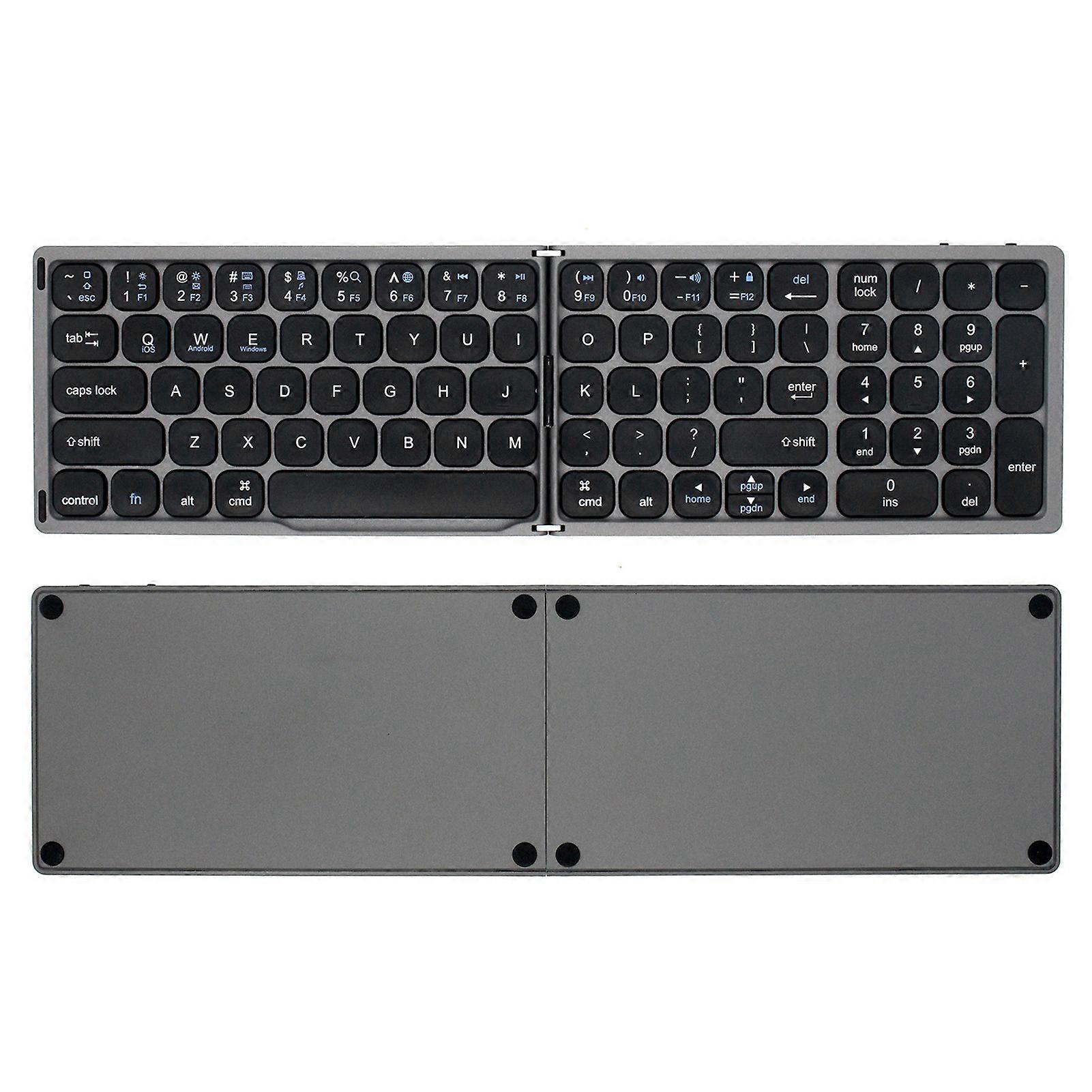 Portable Bluetooth-Compatible Keyboard Faster Transmission Pocket-size Keyboard Suitable for iOS Android Windows